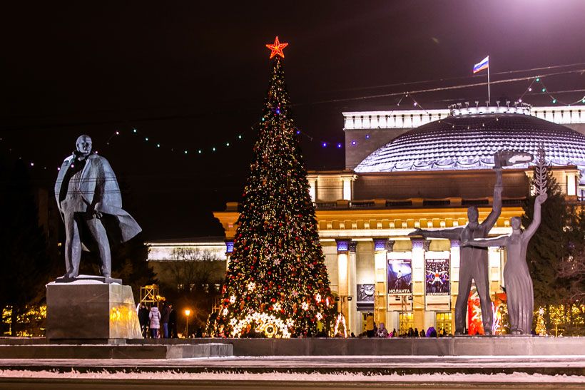 Фото Новосибирска Новый Год